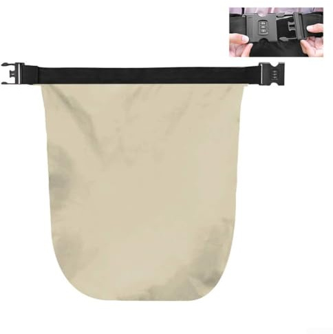AugustknowU Borsa per casco da moto sicura e impermeabile con lucchetto antifurto per riporre le preoccupazioni (lucchetto a codice dorato)