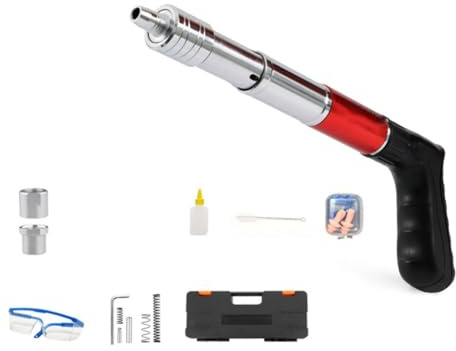 YXINHONGYUE Pistola de Clavos de hormigón pequeña integrada, Mini Pistola de Clavos silenciosa para Pared de Cemento DIY Disparo de Clavos en un Segundo Adecuado para instalación de iluminación