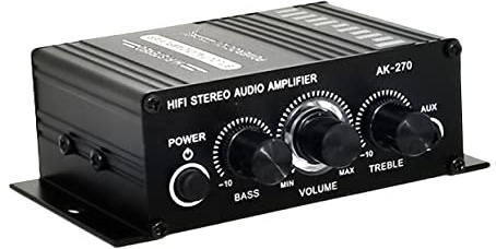Uonlytech Amplificatore Audio Digitale Stereo Amplificatore Per Altoparlante Passivo Due Adattatore Per Bassi e Compatibile Tv Auto Computer
