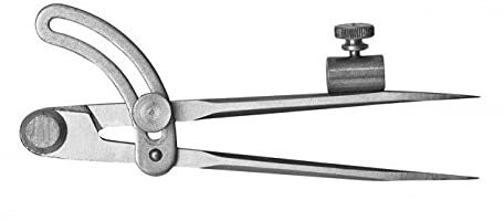 Kirschen 2328228 Bogenzirkel mit Bleistifthalter 200mm, Silber