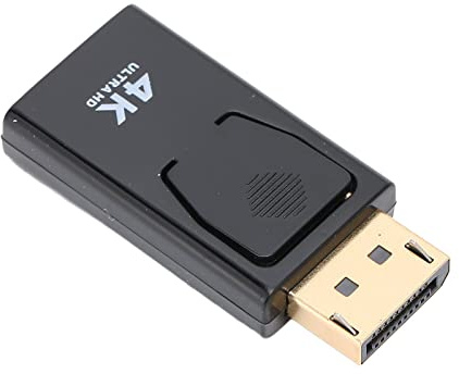 DP auf HDMI Adapter 4K 1080P, Displayport Stecker auf HDMI Buchse Konverter, Dual Modus, Volle Klangqualität, HD MI zu Displayport Adapter Kompatibel mit Laptop Moni tor TV, mit Audioübertragung