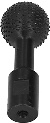 Sphärische Holzschnitzerei Grat Schnitzmesser Sphärische Feilenwinkel für Drehfeile Holz 10 Mm Kugelfeile Typ Winkelschneidgrate (BLACK)