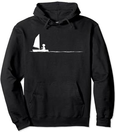 Schlauchboot Segeln Kleinkind Optimist Laser Segelboot Grafik Pullover Hoodie