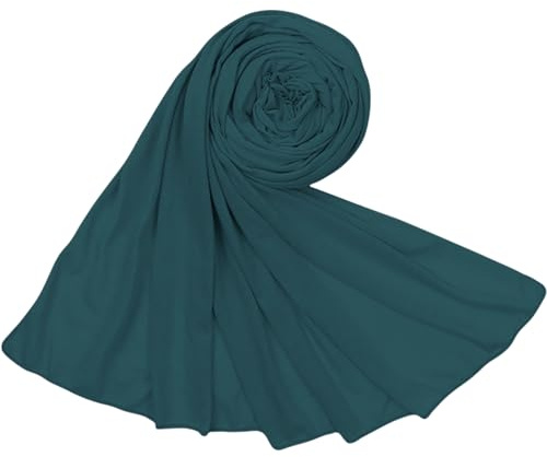 Piewag Hijab Scarf for Women Soft Cotton Muslim Jersey Hijab Head Wrap Scarves Fashion Long Scarf Shawls