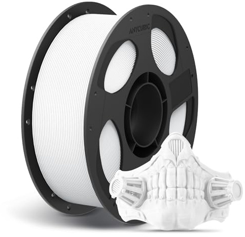 ANYCUBIC PLA Filament Weiß 1KG, 1.75mm PLA Filament-3D-Druckmaterialien | Neatly Wound Filament PLA, Maßgenauigkeit +/- 0,02 mm, Intelligente Identifikation