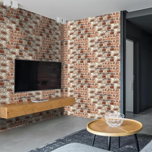Fliesenaufkleber, 10 x 20 cm, Ziegelmuster, Küchenfliesenaufkleber for Badezimmer, for Aufkleben auf Wandfliesen, Backsplash for die Küche (Size : 54 pack)