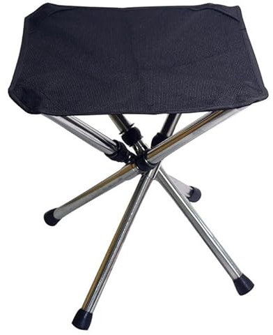 Chaise Pliante de pêche Nouveau canapé Pliant en Acier Inoxydable Tabouret télescopique portatif extérieur Chaise de pêche de Camping Chaise Pliante télescopique Portable(Size:L)