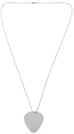 ifundom Metal Pick Halskette Dicke Kreatives Gitarren-pick Design Eleganter Schmuck Für Männer Und Frauen Als Für Musikliebhaber Robuste Und Praktische Kette