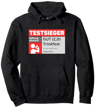TESTSIEGER Stiftung Alkotest | Gut Trinkfest Malle Bumsbar Pullover Hoodie