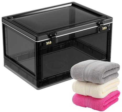 Transparente verschließbare Medikamentenbox, stapelbar, hohe Kapazität, kompakte Schlossbox für Kühlschrank, Lebensmittel, Snacks, Telefon, Tablet, sichern Sie Ihre Medizin mit Passwortschutz, ideal