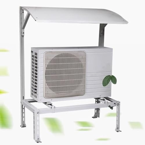 Genérico Soporte de Aire Acondicionado para Unidad de Aire Acondicionado Exterior, Soporte de Suelo Dividido para Sistema de Bomba de Calor de Aire Acondicionado, Soporte de Condensador Resistente co