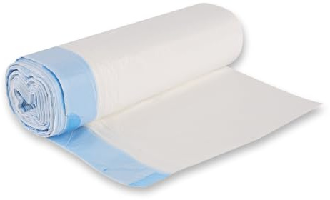 900 Stück Hygoclean Müllbeutel mit Zugband, 30 l, weiß | HDPE, Rolle, weiß, L: 50cm, B: 60cm, 15my, Karton, Müllbeutel, Müllsäcke, Mülltüten, Mülltonnen, Müllbeutel mit Zugband, Abfallsack | HDPE, Rolle, L: 50 cm, B: 60 cm, 15 my, Karton, Müllsäcke, Mülltüten, Mülltonnen, Abfallsack