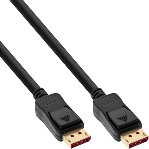 InLine DisplayPort 1.4 Kabel, 3m, vergoldete Kontakte, 8K@60Hz, 4K@120Hz, HDR, schwarz, 15303