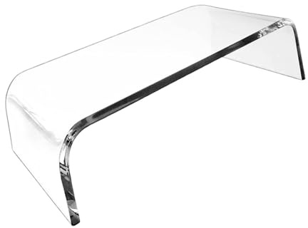 SUIOPPYUW Laptopställ Datorställ Transparent Riser Tillbehör Med Transparent Akryl Kontorsskrivbord Organizer Förvaring Skrivbord Organizer Tillbehör Hemmakontor Konferens , 36x19x10 cm
