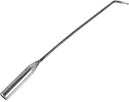 Veemoon Feuerhaken aus Metall mit Langem Griff Schürhaken für Kamin und Feuerstelle Ergonomisch Rutschfest Hitzebeständig und Multifunktional für Grill Camping und Outdoor
