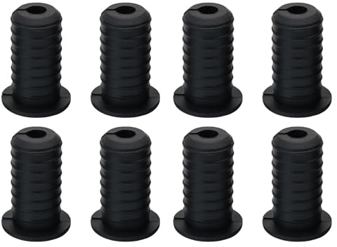 Juego de 8 ojales de pared de silicona flexibles, ojales roscados para cables, instalación sencilla para cableado seguro, tapones de pared impermeables para cables