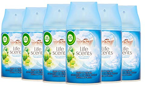 Air Wick Nachfüller Leinen in der Luft für Freshmatic Max - 6er Pack (6 x 250 ml)