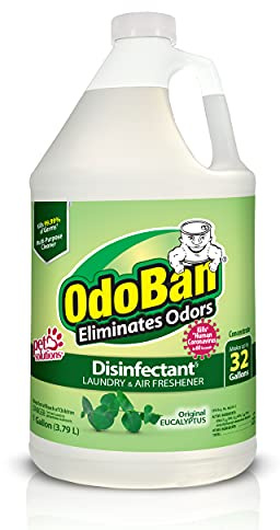 OdoBan Disinfectant Concentrate and Odor Eliminator, Made in the USA, Original Eucalyptus Scent, 1 Gallon