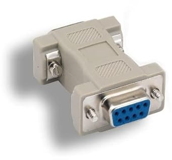 KENTEK DB9 - Adaptador de video de 9 pines a HD15 VGA de 15 pines para multisincronización moldeada RS-232