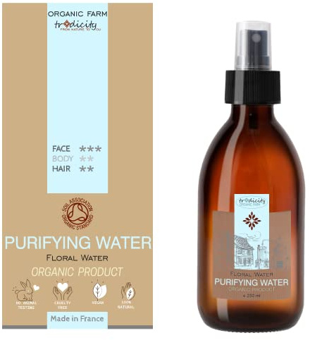 Agua Floral Purificante & Secante · Tonico Facial Limpiador Astringente · Pieles con Acne & Puntos Negros · Anti Imperfecciones · Spray Facial Secante · Seca los Poros & la Grasa - 250 ml