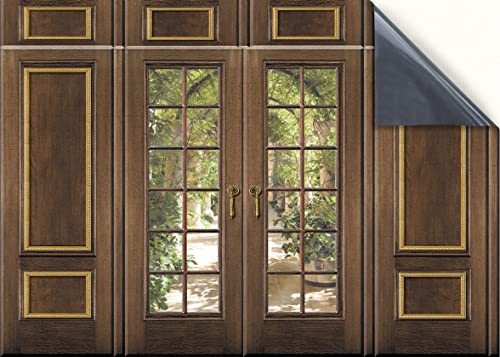 Stick & Go Repositionable Self Adhesive Dolls House Wallpaper 1:12 Scale (1 Sheet) - Feature Wall/Vintage French Doors - No. 182