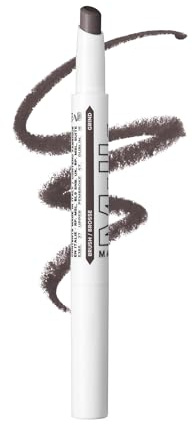 Milch Makeup KUSH Brauenschatten Stick, Grind (Dunkelbraun) - Aufbaubare Creme-zu-Puder-Formel - Weicher, flexibler Halt - Bis zu 12 Stunden Halt - Vegan, tierversuchsfrei