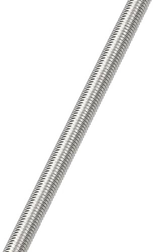 HiPicco Tige et goujons entièrement filetés M14 x 250 mm, tiges filetées à droite en acier inoxydable 304, pas de filetage M14-2 pour boulons d'ancrage, pinces, cintres et boulons en U