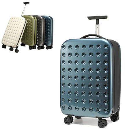 Ensemble de valises pliables, bagages pliants de 20/24 pouces avec gain de place, bagages à main à coque rigide anti-rayures, bagages à roulettes de voyage légers en PC for ports/salle de sport/vacanc