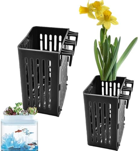 Aquarium Stand - Planter Basket for Aquarium, Aquarium Pot | Aquatic Pot for Aquarium, 2 Pieces, Aquatic Propagation Pots, Cup