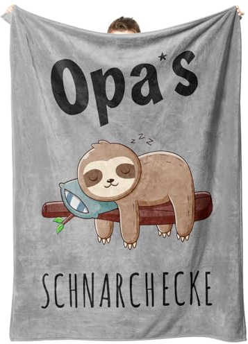 Geschenke für Opa, Flanelldecke Flauschig Opa Geschenk Geburtstag von Enkel | Geburtstagsgeschenk für Opas, Beste Opas Geschenke Weihnachten (157*132cm)