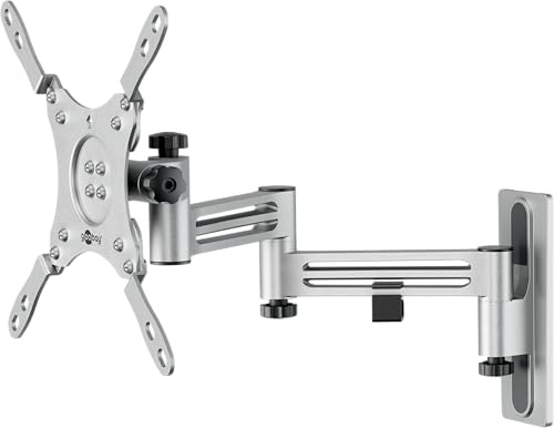 goobay TV-Wandhalterung Wohnmobil 13–43 Zoll, extra Langer Arm 38 cm, schwenkbar 180°, VESA 200x200, bis 15 kg – Basic FULLMOTION M – 71989