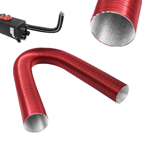HpLive 75mm Flexibler Luftführungsschlauch，alu flexrohr Heizung Flexibler Aluminium Kanal Schlauch Rohr Durchmesser Hitzebeständig für Heizung, Belüftung, Klimaanlage Vent Systems(300cm)