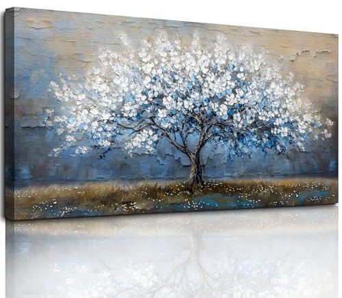 MHARTK66 ästhetische Bilder Wohnzimmer Baum des Lebens Gemälde 50x100 cm | hd-druck mit klaren details, leichtes aufhängen, schnelle montage, flexibel einsetzbar und ideal als passende geschenkidee