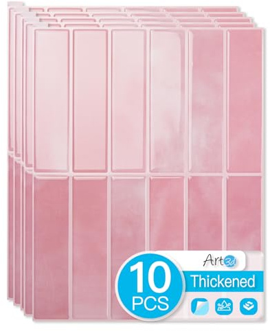 Art3d 11.4 x 9 Inch Heavy-Duty Peel and Stick Backsplash for Home Décor, 10-Pack Vinyl Wall Tiles for Kitchen Countertop, Pink Marble