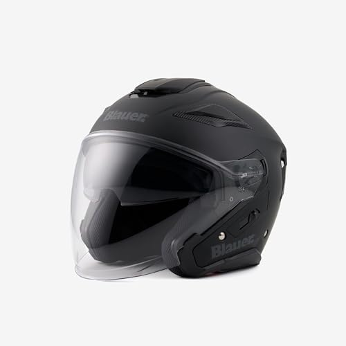 MAGIC MOTOR Casco BLAUER HT JET JET - JJ01 MONO NERO MATT XL