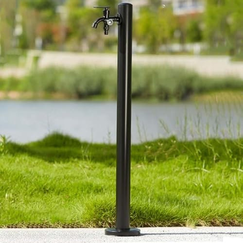 Fontana a Colonna d'Acqua da Giardino Indipendente, Colonna d'Acqua per Esterni, Fontana a Colonna d'Acqua da Giardino in Acciaio Inossidabile per Esterni, Supporto per Tubo Flessibile indip