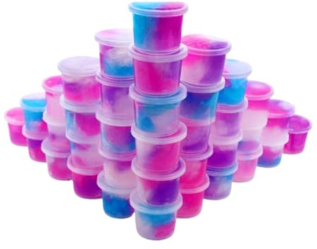 Anfylife 30 Packs Kirin Galaxy Slime Cups mit magischen Farbwechsel｜Sensorische Spielzeuge für Stress Relief｜Non-Sticky & Non-Toxic,Geburtstag Halloween Weihnachten Geschenke,Klassenzimmer Belohnung