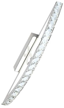 Operitacx Led Kristall Badezimmerspiegelleuchte 44cm 10 w Neutralweiß Wandleuchte Badbeleuchtung