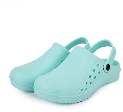 RenDiuJups Zoccoli Da Lavoro For Donne, Scarpe Mediche E Infermieristiche - Zoccoli Da Lavoro Antiscivolo, Comfort In EVA Ultraleggero, Design Slip-on For Ospedali, Cliniche E Uso Quotidiano(D,40-41)