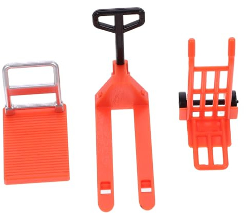 Hohopeti Mini Chariot Élévateur Caddie Miniature et Plateforme Mobile Éducatif pour Garçon Fille Modèle de Construction Routière Stimulation Imagination et Créativité