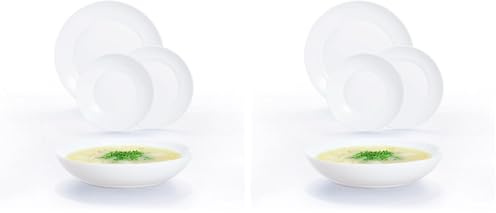 Luminarc Apy Vajilla Opal Apto Microondas Apto Frigorífico Apilable (Paquete de 2)