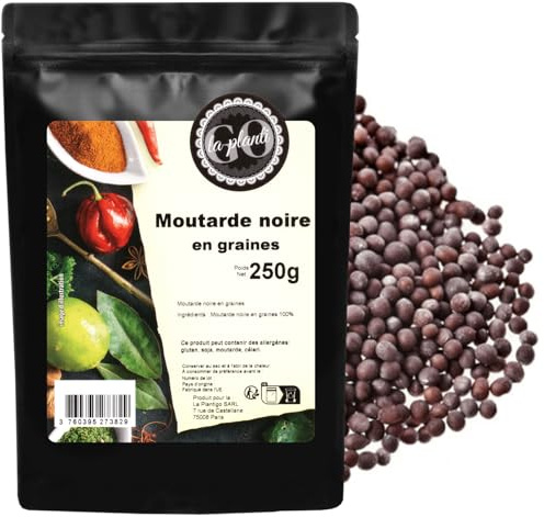 Moutarde noire en graines 250 g - LA PLANTIGO