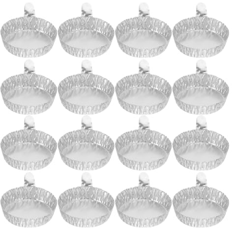VALICLUD VALICLUD Coupelles de pesée en aluminium, lot de 100, 42 ml | Forme ronde de 5,2 × 5,2 × 1,5 cm pour accueillir les échantillons lors des manipulations en laboratoire