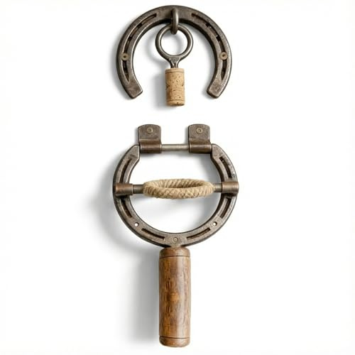Apribottiglie da parete, apribottiglie per vino rustico, cavatappi vintage per la decorazione della parete del bar della cucina