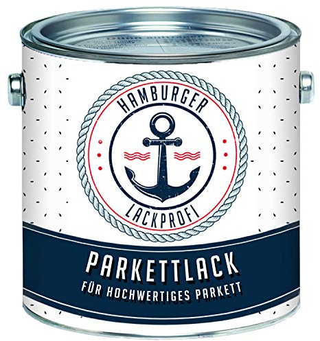 Parkettlack GLÄNZEND farblos Parkettsiegel Treppenlack Holzlack klar // Hamburger Lack-Profi (2,5 L)