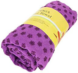 LIANYG Yoga Handtuch rutschfeste Yoga-Decke Sport Anti-Skid-Mikrofaser-Decken Fitness-Yoga-Handtuchmatte Yoga Decke (Color : Purple)