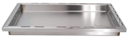 CHEFGASTRO Grillplatte Edelstahl einsetzbare Plancha für Broil King Baron & Crown | 31,5 x 43,7 x 4 cm für Gasgrills