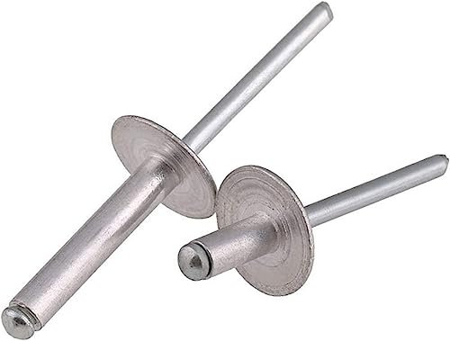 Befestigungsnieten, Muttern, Schrauben, Bolzen, Muttern, Nieten, große Kappenblatt-Aluminium-Blindniete, offener Typ, große Kappen-Blindniete, Aluminium-Blindniete, Dekorationsnagel M58-25, 50 Stück (