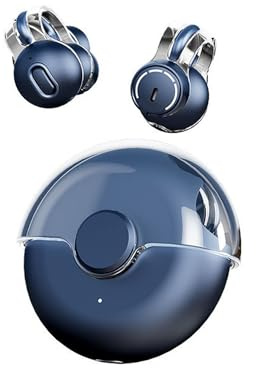 Écouteurs sans fil bluetooth 5.3, oreillettes à Conduction osseuse TWS, son 360 ° ACS, oreillettes de Sport, casque avec micro (Bleu)