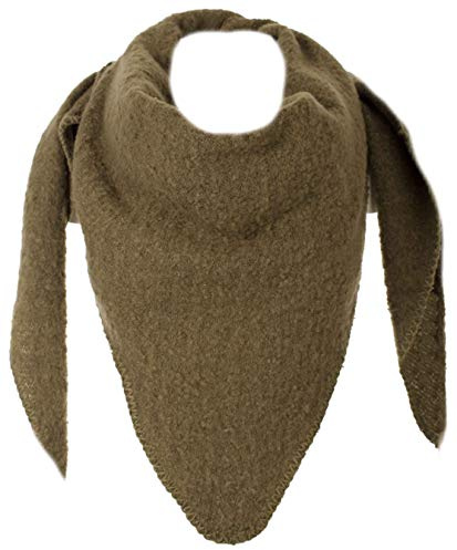 stylx Damen Schal XXL Dreieck Schal flauschig schal-tuch damen dicker dreieckstuch groß Wolle UNI Farben kuschelig